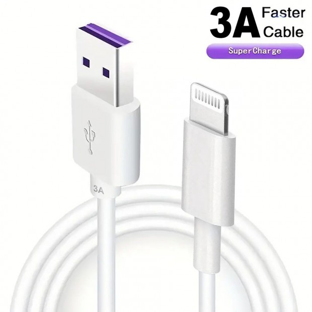 2 mteres 3A Gyors tlt USB USB - Lightning kbel