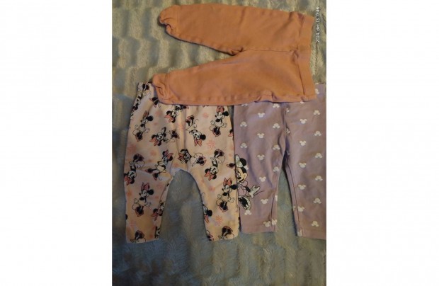 2 szp kislny leggings, Minnie egr, 1 lbfejjes, 74