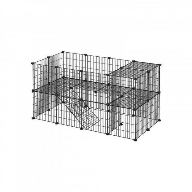 2 szintes fm kisllat ketrec / kifut  - 143 x 73 cm