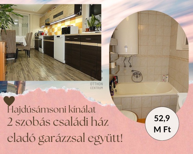 2 szobs feljtott csaldi hz hajdsmsonban!