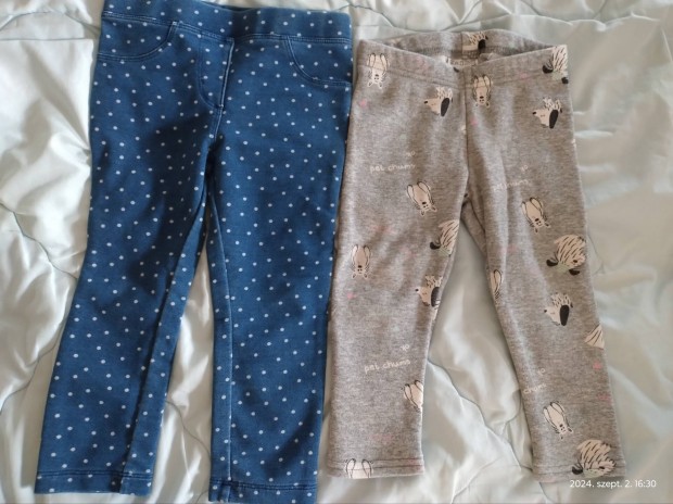 2 jszer kislny leggings 86/92 elad 