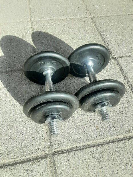 2 x 10kg Robust szerelhető gumis egykezes súlyzó súly xxx000