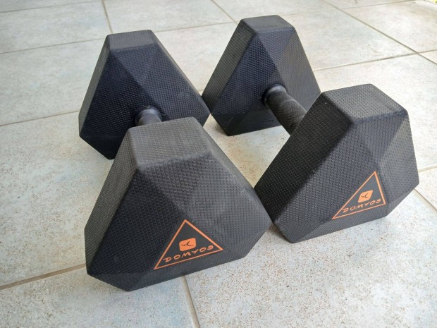 2 x 15 kg hatszglet kzislyz hexa hex domyos egykezes slyz