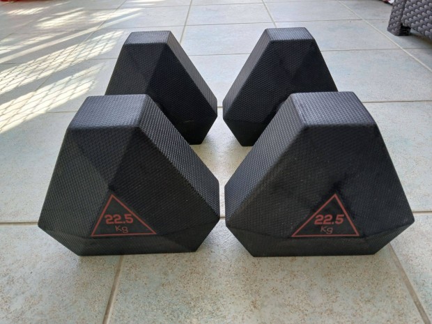 2 x 22.5 kg hexa hatszglet egykezes slyz pr domyos kzislyz