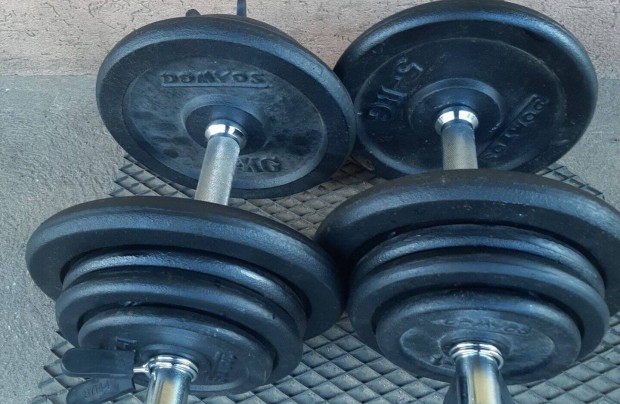 2 x 22 kg szerelhető egykezes súlyzó súly súlyzókészlet