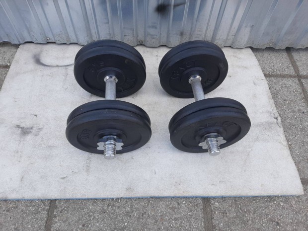 2 x 23 kg szerelhető egykezes súlyzó súly súlytárcsa tárcsasúly súlyzó