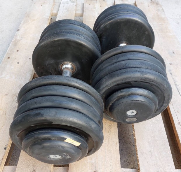 2 x 45 kg gumrozott egykezes slyz