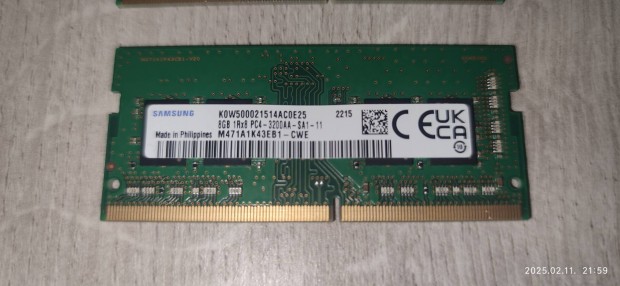 2 x Samsung - DDR4 8 GB - SO-DIMM 3200 MHz memria