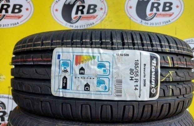 2db 185/55 r14 Barum 3HM,,Évjárat:2019 12500 Ft/db
