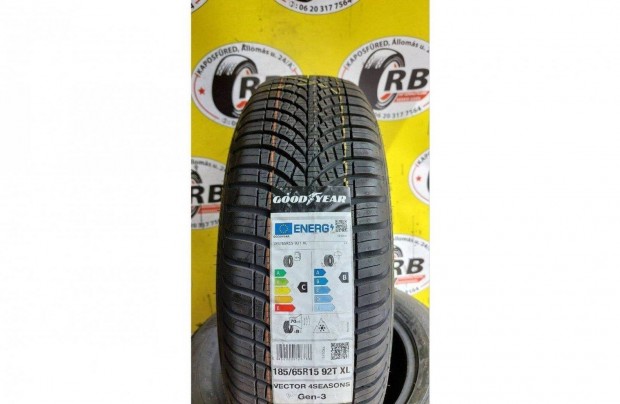 2db 185/65 r15 j Goodyear 4vszakos gumi 2021 25000ft/db