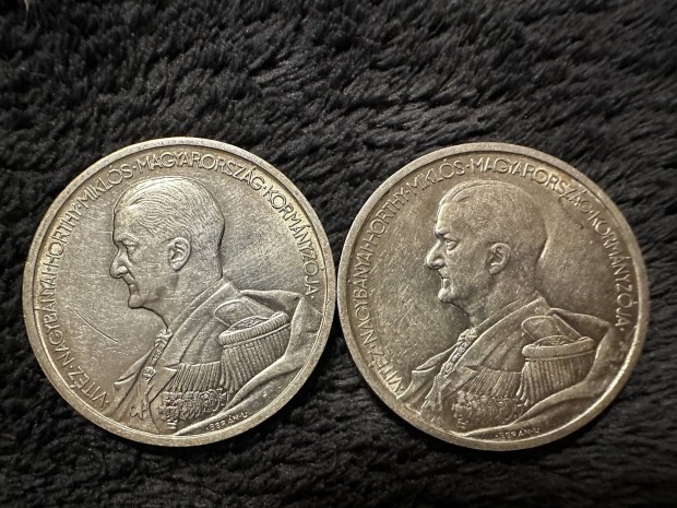 2db 1939 ezst Horthy 5 peng 