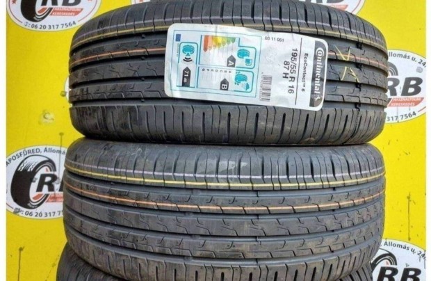 2db 195/55 r16 Continental Eco6,,Évjárat2020 30 000 Ft/db