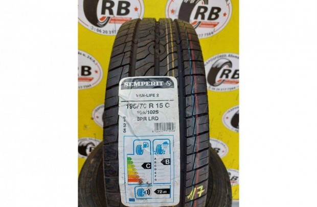 2db 195/70 r15C Új Semperit nyári 2017 17500 Ft/db