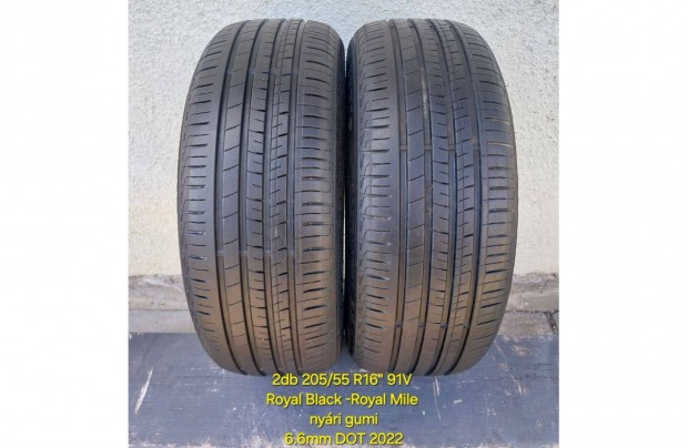 2db 205/55 R16" 91V Royal Black nyári gumi /DOT2022/ 6+mm