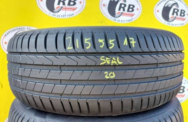2db 215/55 r17 Pirelli Seal,Évjárat:2020 6,3mm 30000ft/db