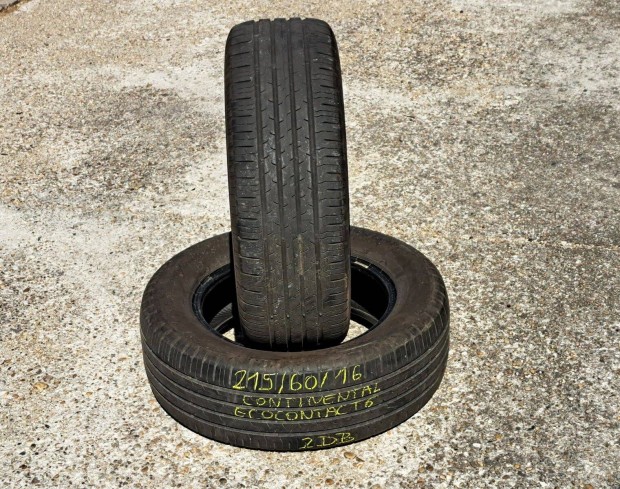 2db 215/60 R16 Continental Ecocontact 6 nyári gumi 215/60R16