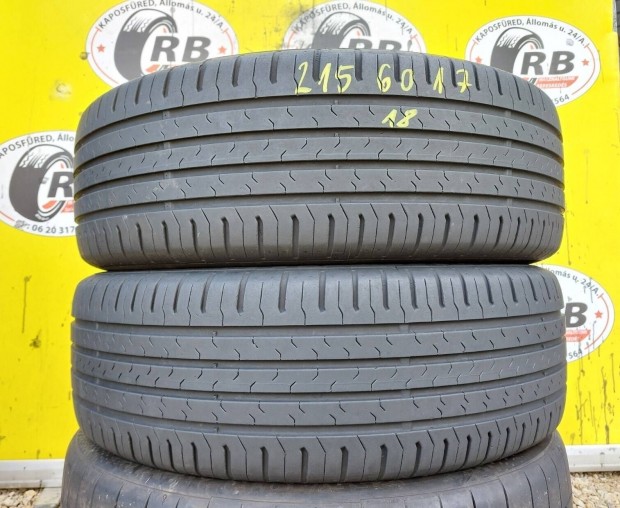 2db 215/60r17 Continental Eco Contact,,Évjárat2018,,5.5mm