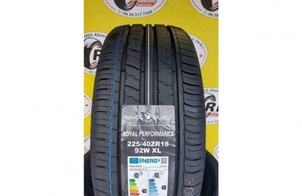 2db 225/40 r18 Royal Black nyári új 23500ft/db
