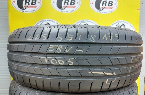 2db 225/55 r18 Bridgestone Turanza T005 nyári 7,5mm 2020 30000ft/db