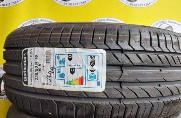 2db 235/50 r19 Új Continental nyári gumi 2017 22500ft/db