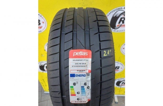 2db 245/40 r18 Petlas Új nyári 2021 , 35000ft/db