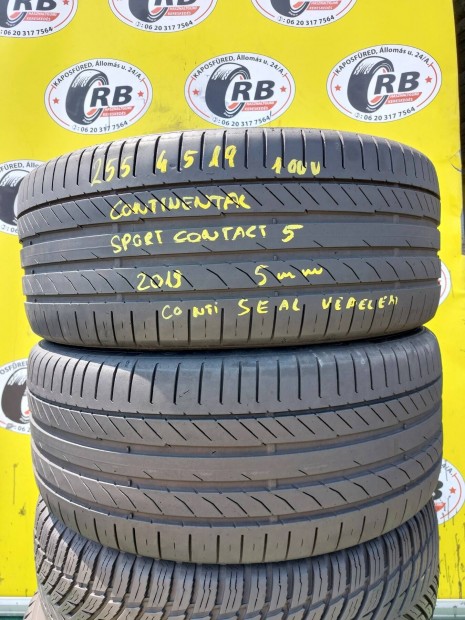 2db 255/45 r19 Continental SC5,,Évjarat2019,,5mm,,12500/db
