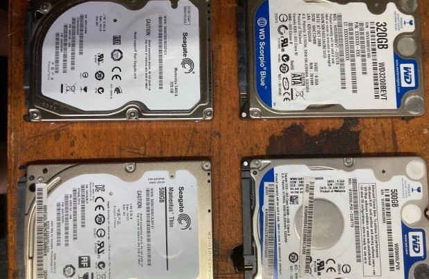 2db 500 Gb és 2db 320Gb HDD