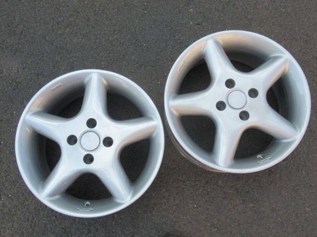 2db King 15" felújított alufelni 4x100 felni utánfutó kerék sólyakocsi