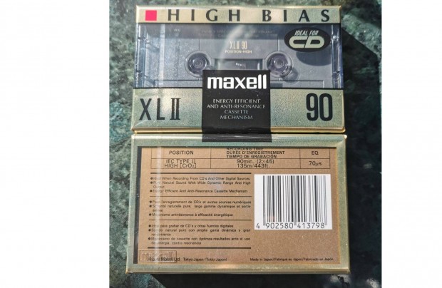 2db.Maxell XL II 90 bontatlan audio kazetta