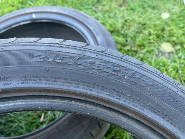 2db Nexen 215/45ZR17 nyri gumi