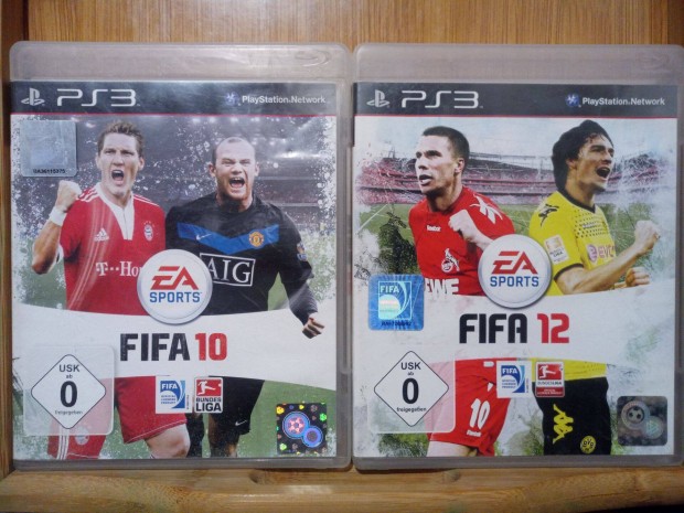 2db PS 3 jtk Fifa 10 s egy Fifa 12