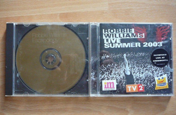 2db Robbie Williams CD lemez: Live Summer 2003, Escapology