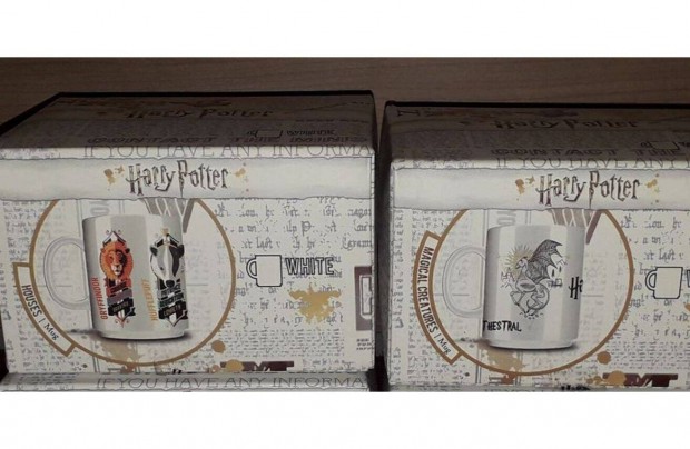 2db Új Harry Potter Bögre Legendás lények + Házak 3dl - Ingyen Foxpost