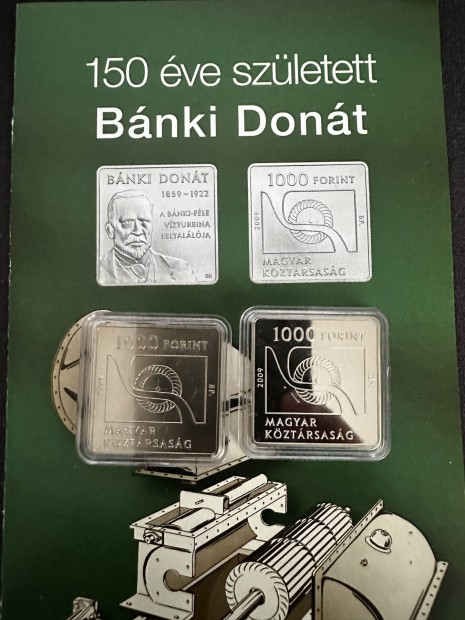 2db - 1000 Forint 2009 Bánki Donát PP-BU +prosi
