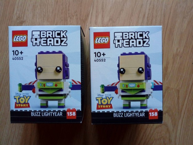 2db bontalan Brickheadz Toy Story Buzz Lightyear (40552) egyben