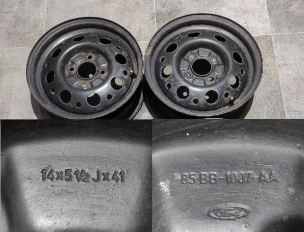 2db felni Ford Fiesta Focus Fusion 5.5x14 4x108 63.4mm ET41