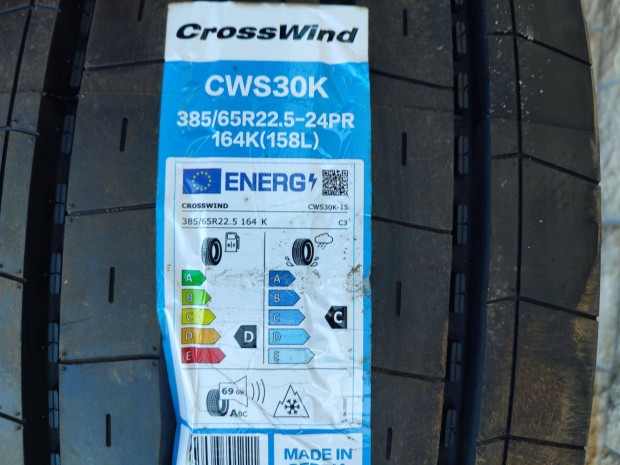 2db vadonatj Crosswind CWS30K 385/65R22.5 164 K gumiabroncs