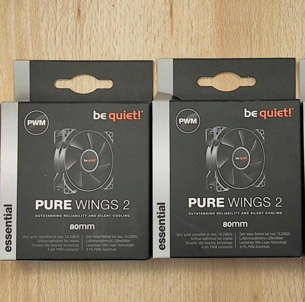 2db ventiltor 80mm Be Quiet! Pure Wings 2 (0 perces)