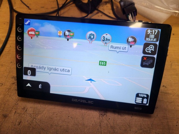 2din 10" android fejegys�g (wifi, Bt, usb, Igo stb)