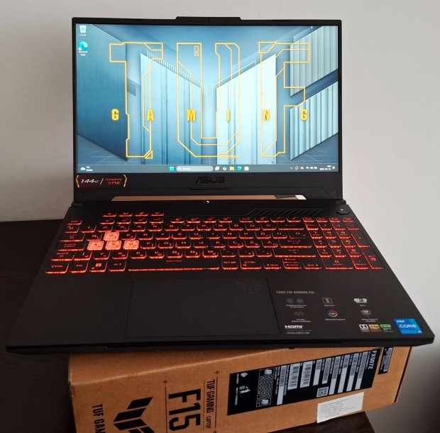 2v Garancia! Asus Tuf Gaming! i5 12Gen/ Rtx 3050/ 1TB SSD/ Beszmts