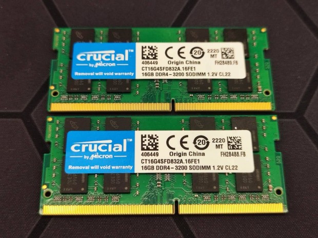 2x16GB DDR4 3200 MHz laptop ram