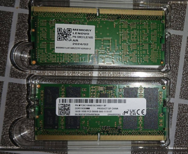 2x16 gb ddr5 sodimm ram