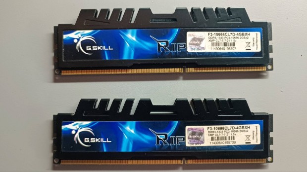 2x2GB DDR3-as 1333MHZ-es memria 