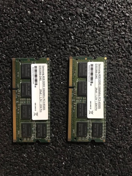 2x4GB DDR3 1066MHz laptop memria 