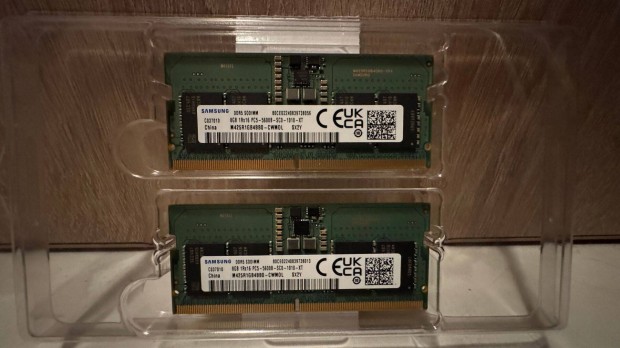 2x8GB Samsung DDR5 4800mhz, laptop memria