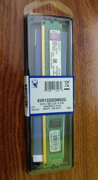 2x 2Gb DDR3 RAM Kingston
