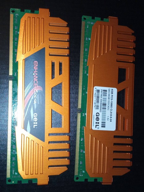 2x4GB DDR3 1333MHz PC3-10660 CL9-9-9-24 1.5V GEC38GB1333C9DC(1500MHz)