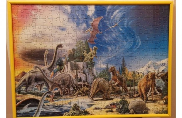 300 db-os dinoszauruszos Ravensburger puzzle kp kerettel egytt, 50x3