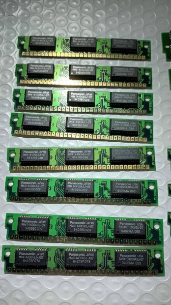 30pin SIMM ram modulok retro 286 386 486