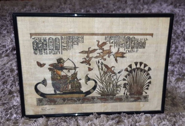 30x22 cm egyiptomi papirusz kp szp llapotban elad
